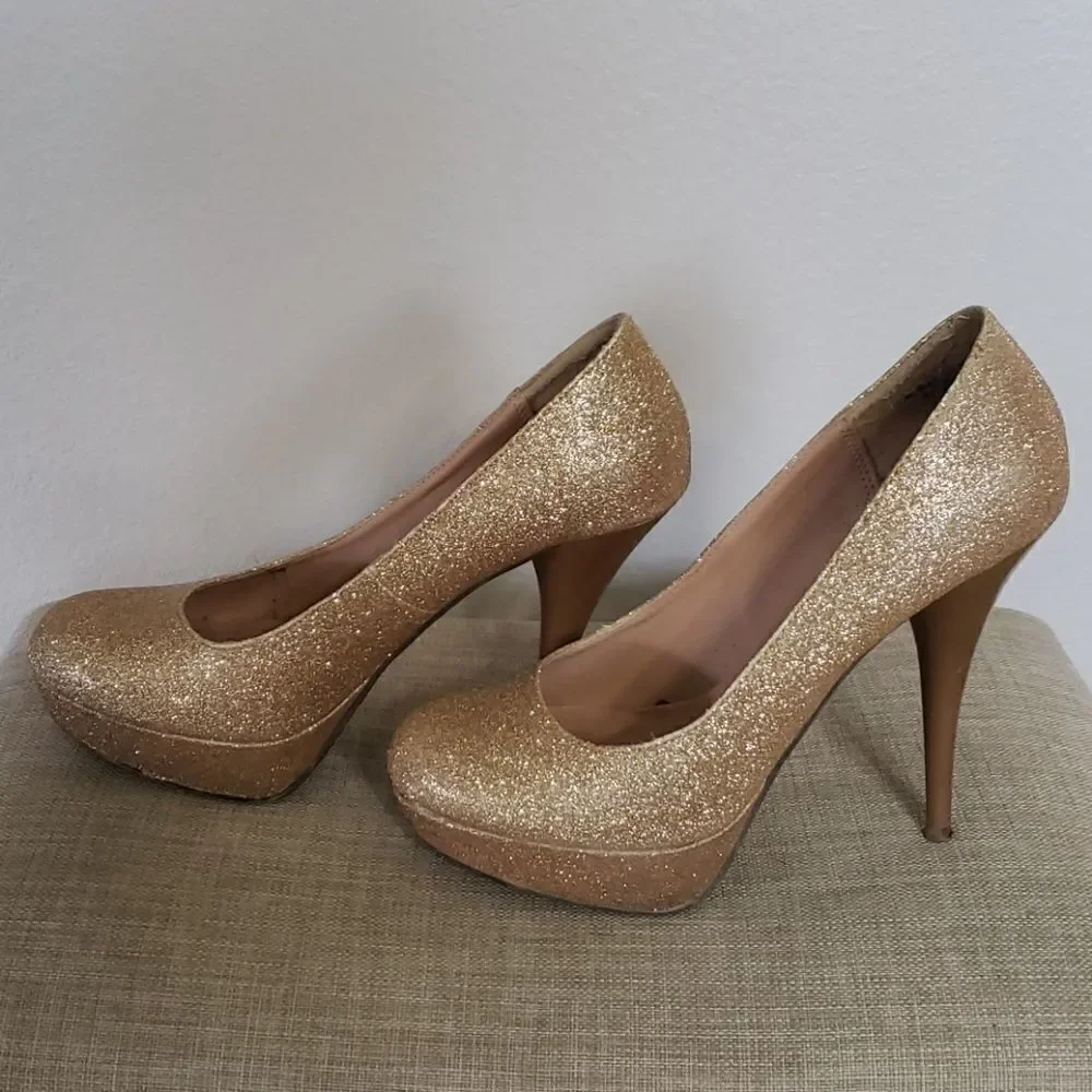 SM New York gold glitter